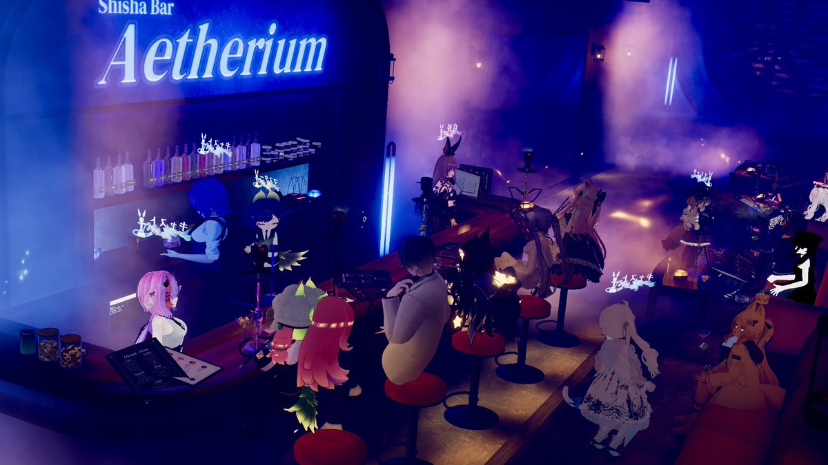 Aetherium_VRC's tweet image. 本日は当店にお越しくださりありがとうございました！

11月は臨時営業なしでまったり運営していきましたが、2回ともたくさんの方にお越しいただけて大変充実しておりました。

来て下さった方はぜひ、#VRCエーテリウム で写真や感想を投稿してください✨