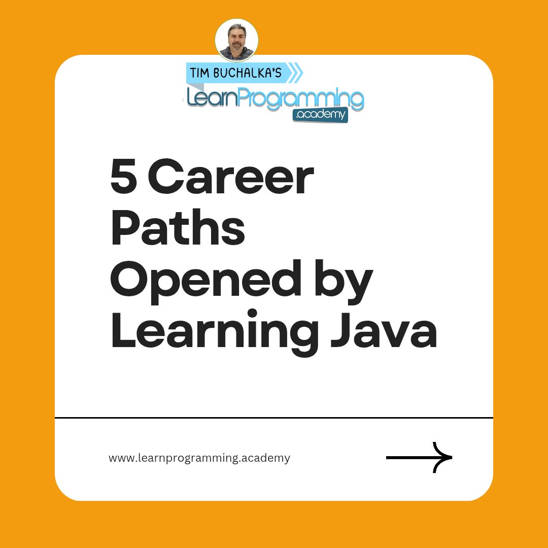 timbuchalka's tweet image. Mastering Java doesn’t just give you a skill, it gives you versatility, long-term career confidence, and the ability to work on solutions that impact millions of users.

Swipe to see how learning Java can open multiple high-growth directions for your tech journey.