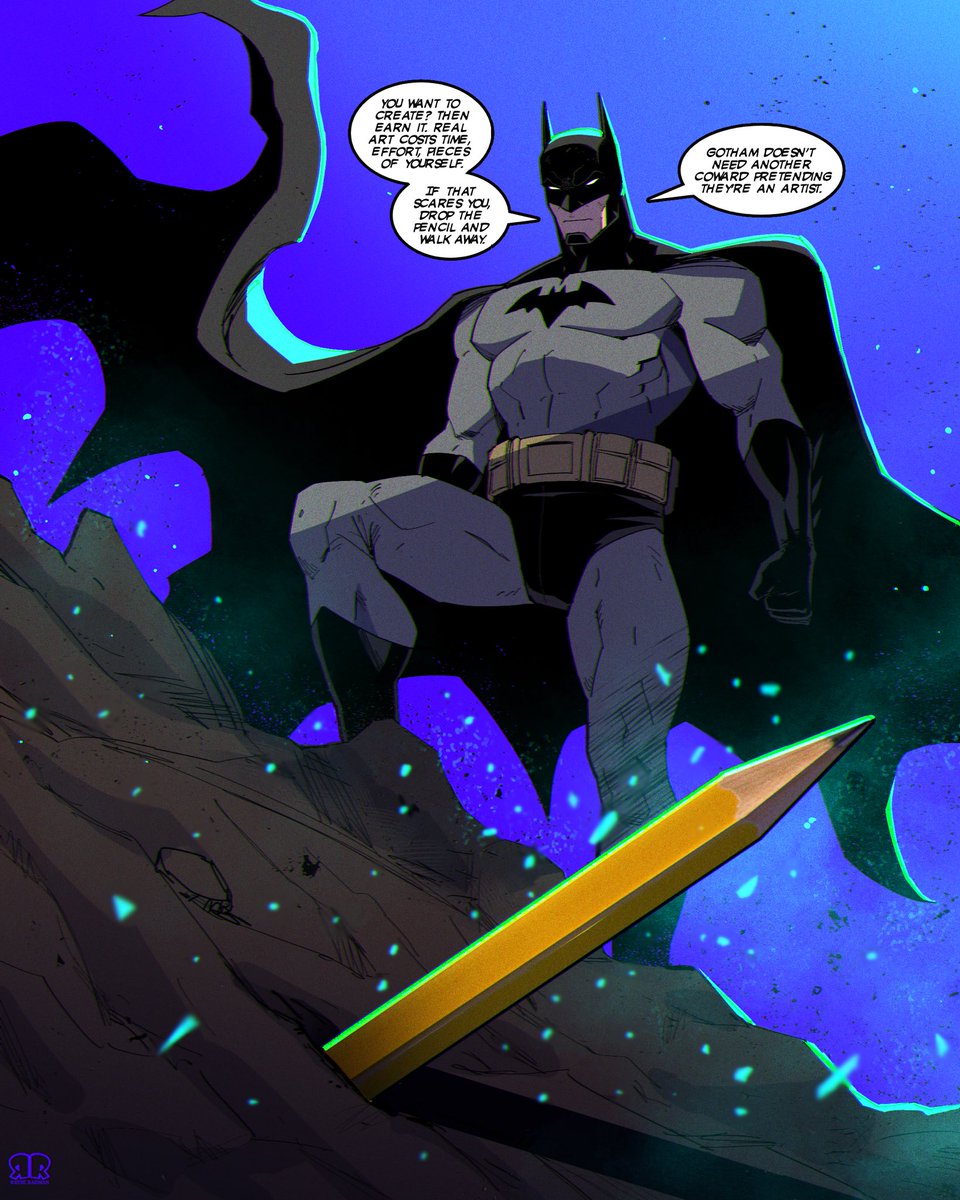 RayneRahman's tweet image. 🦇There’s no such thing as an ‘AI Artist.’🦇