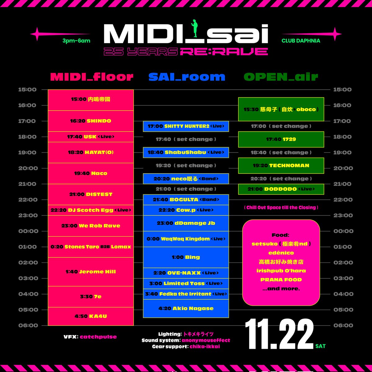今日のMIDI_sai 25周年本祭FOODは黒豚と南関あげの豚汁にトッピングとして先週行ってきた台湾の雲林県北港地区名産の花生辣醤（ピーナッツチリソース）持って行きます〜🥜🌶️at club Daphnia
🍋‍🟩営業時間 〜PM24