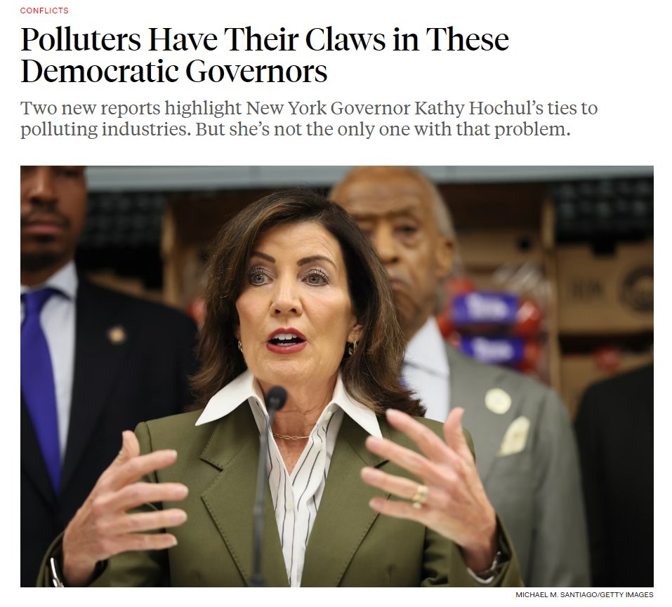 It's baffling to see <a href="/GovKathyHochul/">Governor Kathy Hochul</a> work overtime to trash our climate law, poison our water and air, and raise our utility rates to line the pockets of fossil fuel barons--until you see how much money is flying around between big polluters, big lobbyists, and Hochul's campaign
