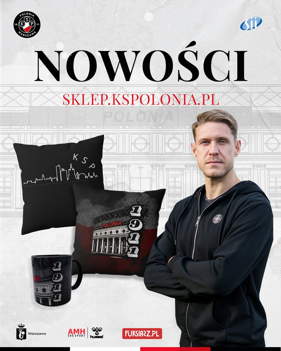 Polonia1911's tweet image. Nowości w naszym sklepie! 🔥

Do oferty dołączają poduszka oraz kubek z unikalnym motywem stadionu Polonii Warszawa – idealne dla każdego, kto chce mieć #K6 zawsze blisko siebie 😉

Przy okazji przypominamy o naszej rozpinanej bluzie z kapturem, która świetnie łączy wygodę i
