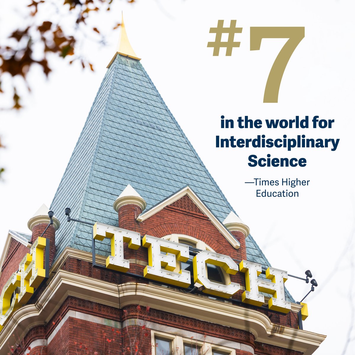 gtalumni's tweet image. Georgia Tech is No. 7 in the world for Interdisciplinary Science according to Times Higher Education.

bit.ly/4oQo0or