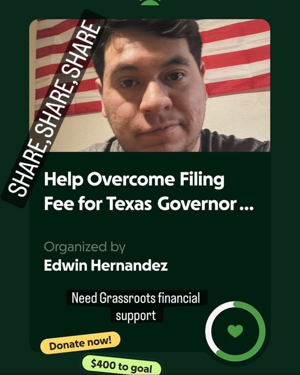 Edwin_hdz92's tweet photo. I need grassroots financial support.
Vote ED FOR Texas GOP Governor so that we can re-take Texas back into the hands of Texans!
Texas/AmericaFirst ๐บ๐ธ
Link to donate: https://t.co/PCnZuBCmXt
#GroyperWars #usnationalists #AmericaFirstAlways #charliekirk #Trump #TPUSA #AmericaFirst #NickFuentes #RepublicanParty #texas #Republicans #EdforTexas