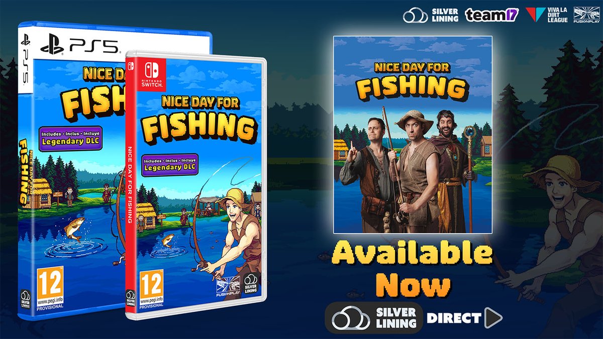 EpicNPCManGame's tweet image. Nice Day for Fishing Physical is OUT NOW! 🥳🎣

Order here: 👉 bit.ly/3X6G3dT

x.com/SigEditionGame…