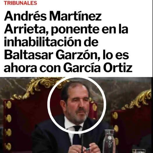 Este juez corrupto y fascista condenó a Garzón por
 a destapar la corrupción del PP, y ahora ha condenado al Fiscal General por atreverse a destapar las mentiras de Ayuso...
Vía... Álvaro Moreno...