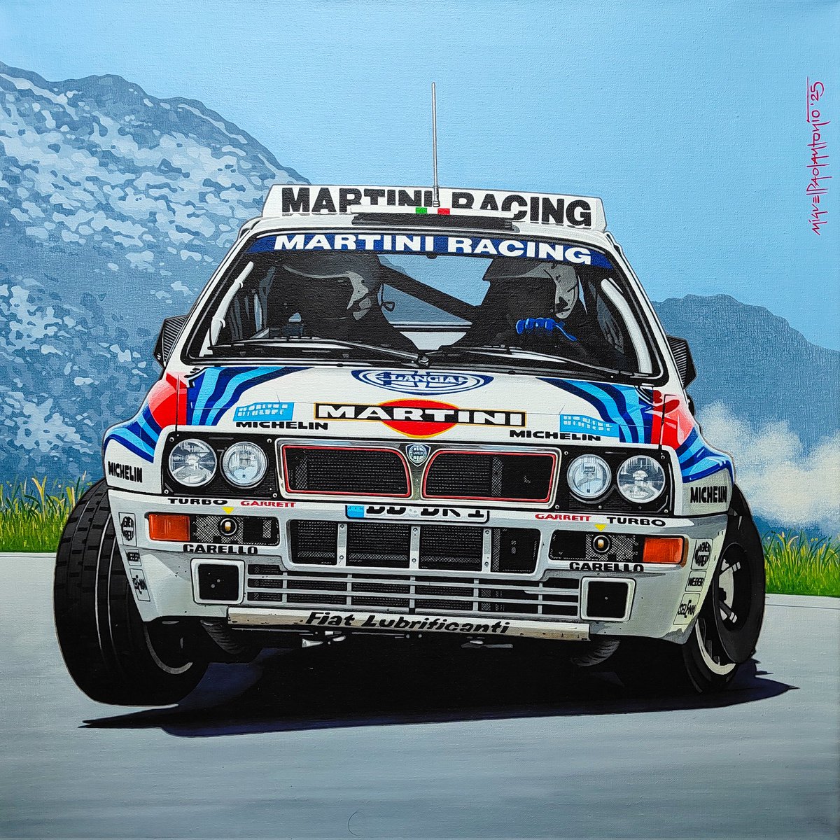 Pintura terminada...
Lancia Delta HF Integrale
Mundial de Rally, Grupo A - 1992
Pintura sobre tela con acrílicos, 50x50 cm.
miguelpaolantonio.com
fuelart.com.ar