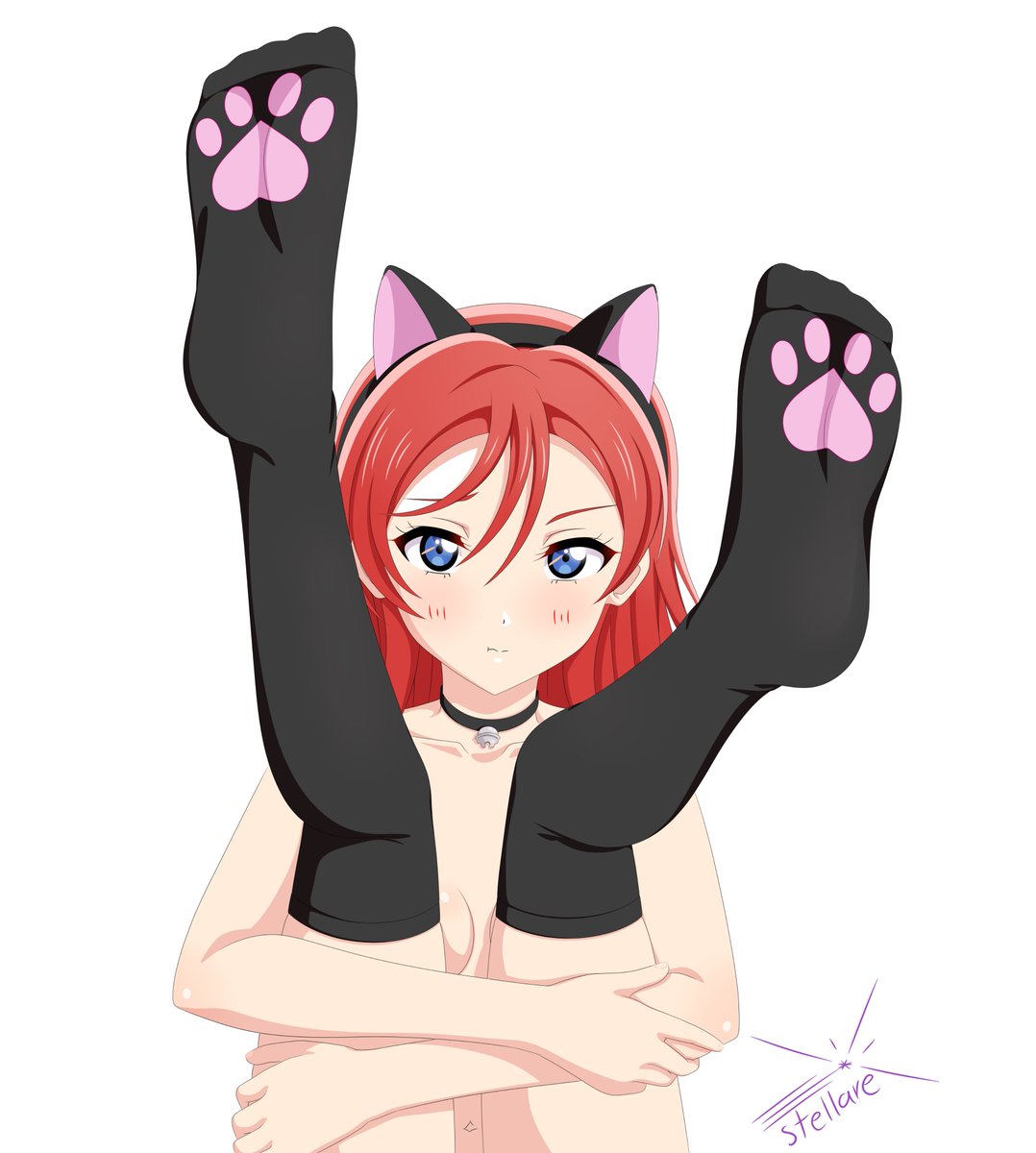 "Hmm... I hope this cheers Shiki up" ❤️🐱
#米女メイ #Liella