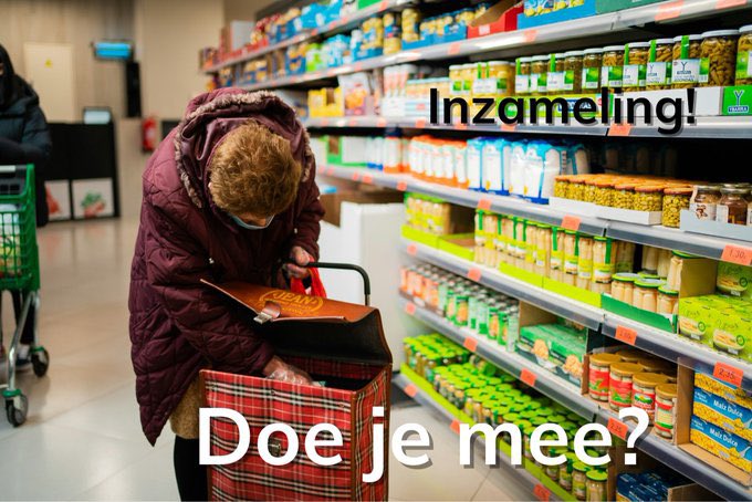 Nieuwe boodschappen inzameling! Hartelijk dank aan iedereen die al heeft geholpen of gedeeld. Samen kunnen we lege koelkasten aanpakken!

Woon je in België? Deel dan alsjeblieft dit oproepje zodat we meer Belgen bereiken!
We zouden heel graag in beide landen kunnen helpen. Dank!