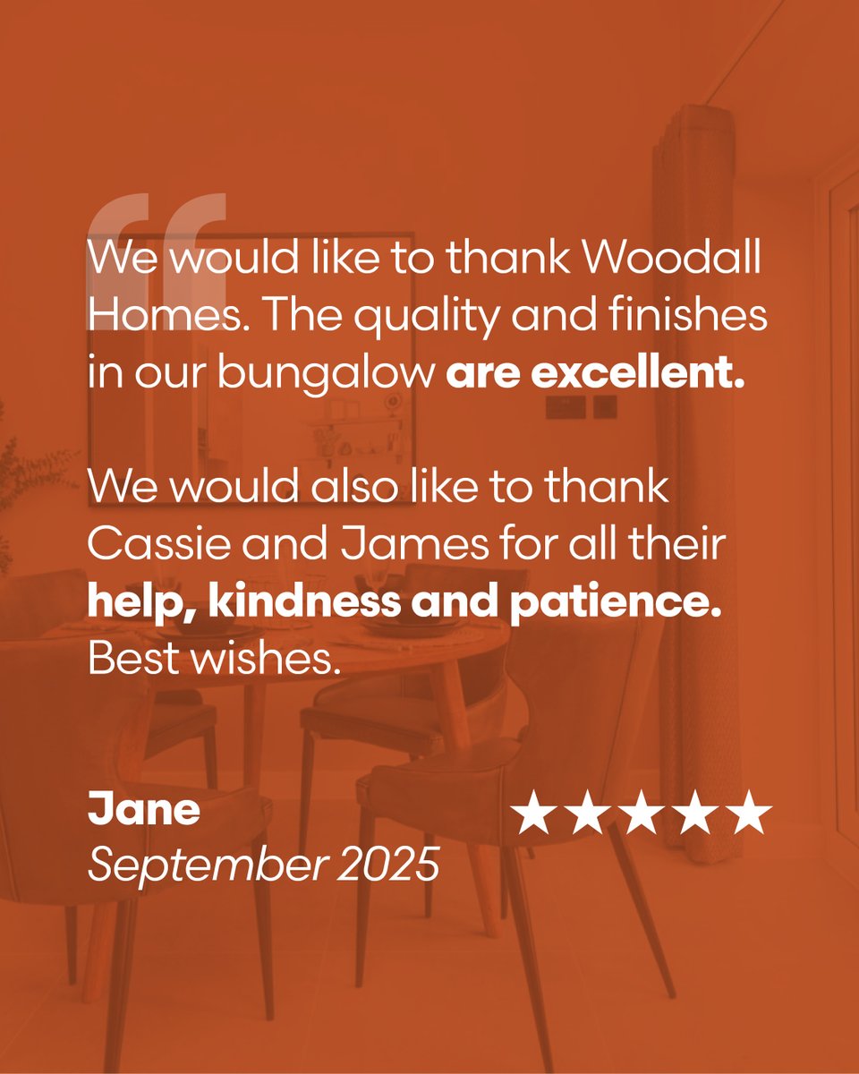 Some of our lovely reviews from our recent customers 🌟

It’s been a five-star season for Woodall, and we’re so happy our new owners are loving their homes as much as we do.

If you are looking for a new home of your own, get in contact with us on 01246 575744 🧡

#reviewspost