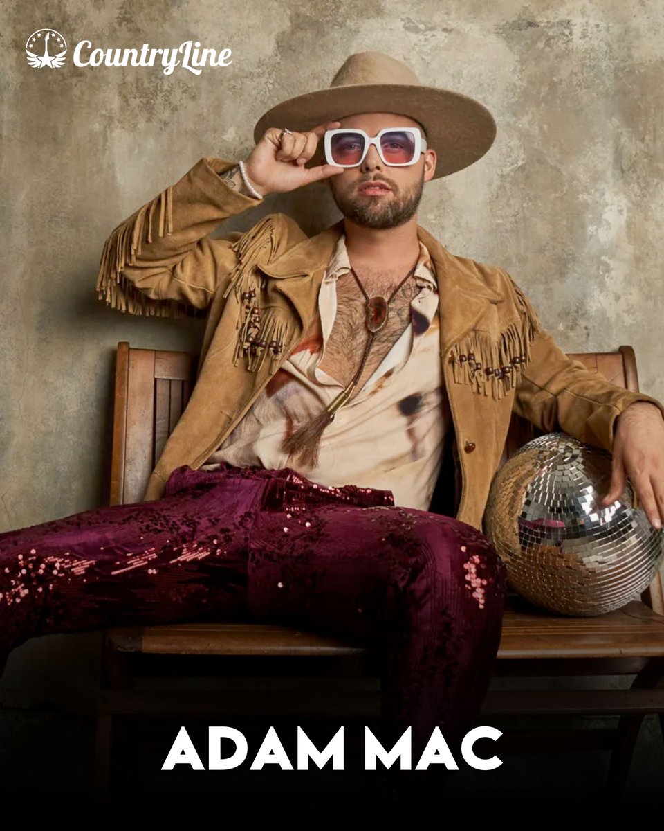 CountryLineTV's tweet image. On this week's One To Watch, Southern-born, spectrum-bright, and fearless to his core, #AdamMac is rewriting what country music looks and sounds like. ⭐️