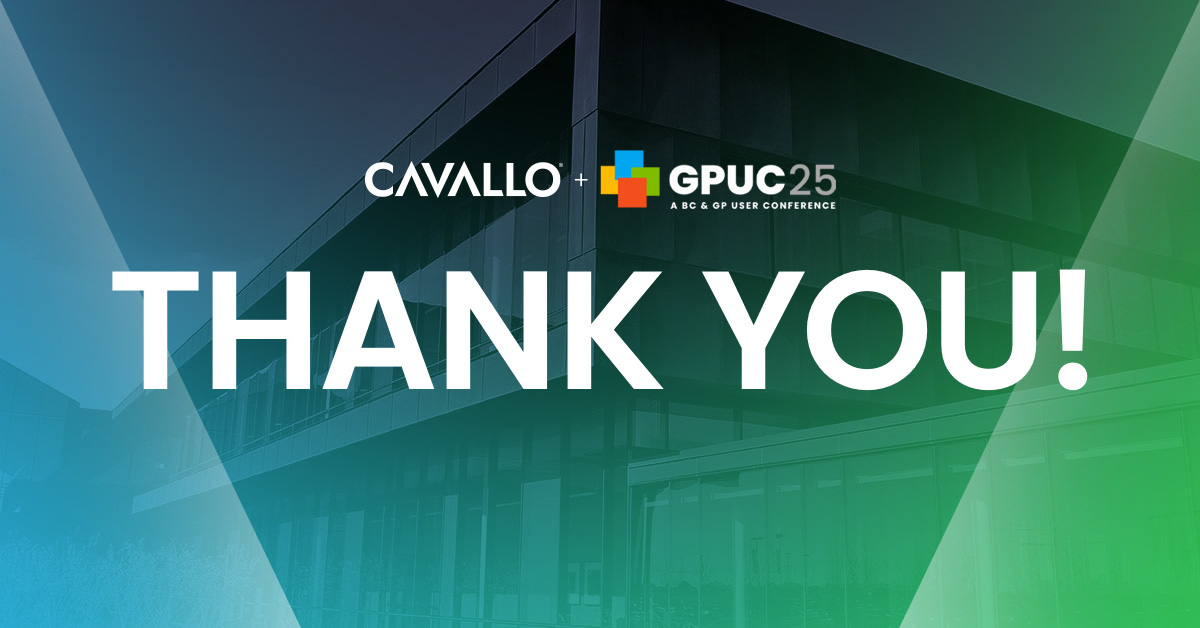 wearecavallo's tweet image. GPUC25 is coming to a close, but let&apos;s keep the momentum and conversations going. Your businesses&apos; profitability, value, and competitive edge is what drives us. Curious how we can help? 

Schedule a conversation or demo today: hubs.la/Q03VdGhW0

#GPUC25 #DynamicsGP