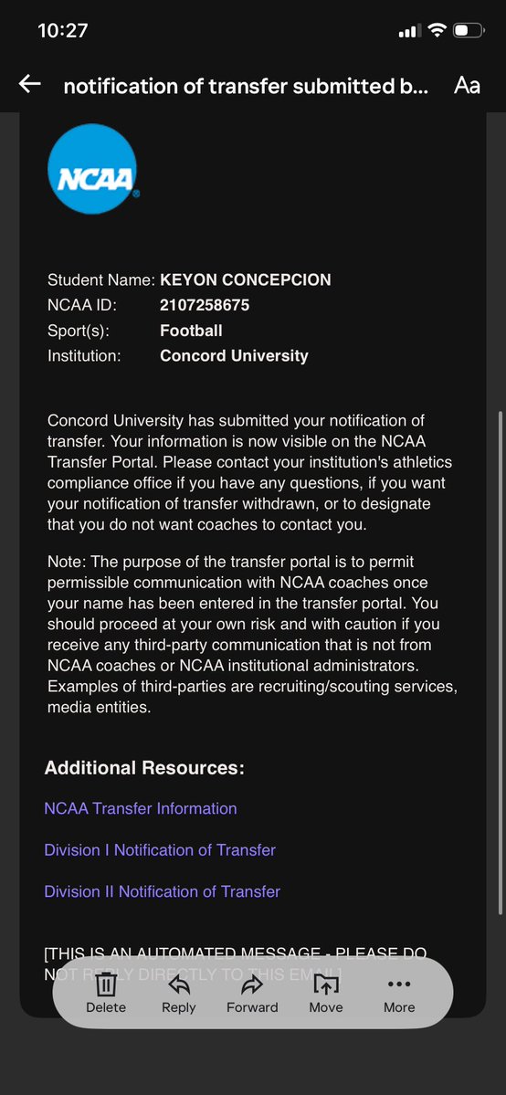 ConcepcionKeyon's tweet image. Coaches I’m officially in the portal!👀