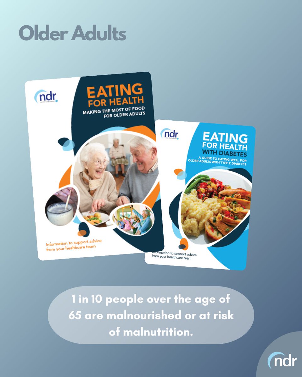 #UKMAW2025 Did you know that 1 in 10 people over the age of 65 are malnourished or at risk of malnutrition?

Older people over the age of 65, particularly if they are living in a care home or nursing home or have been admitted to hospital are at an increased risk of malnutrition.