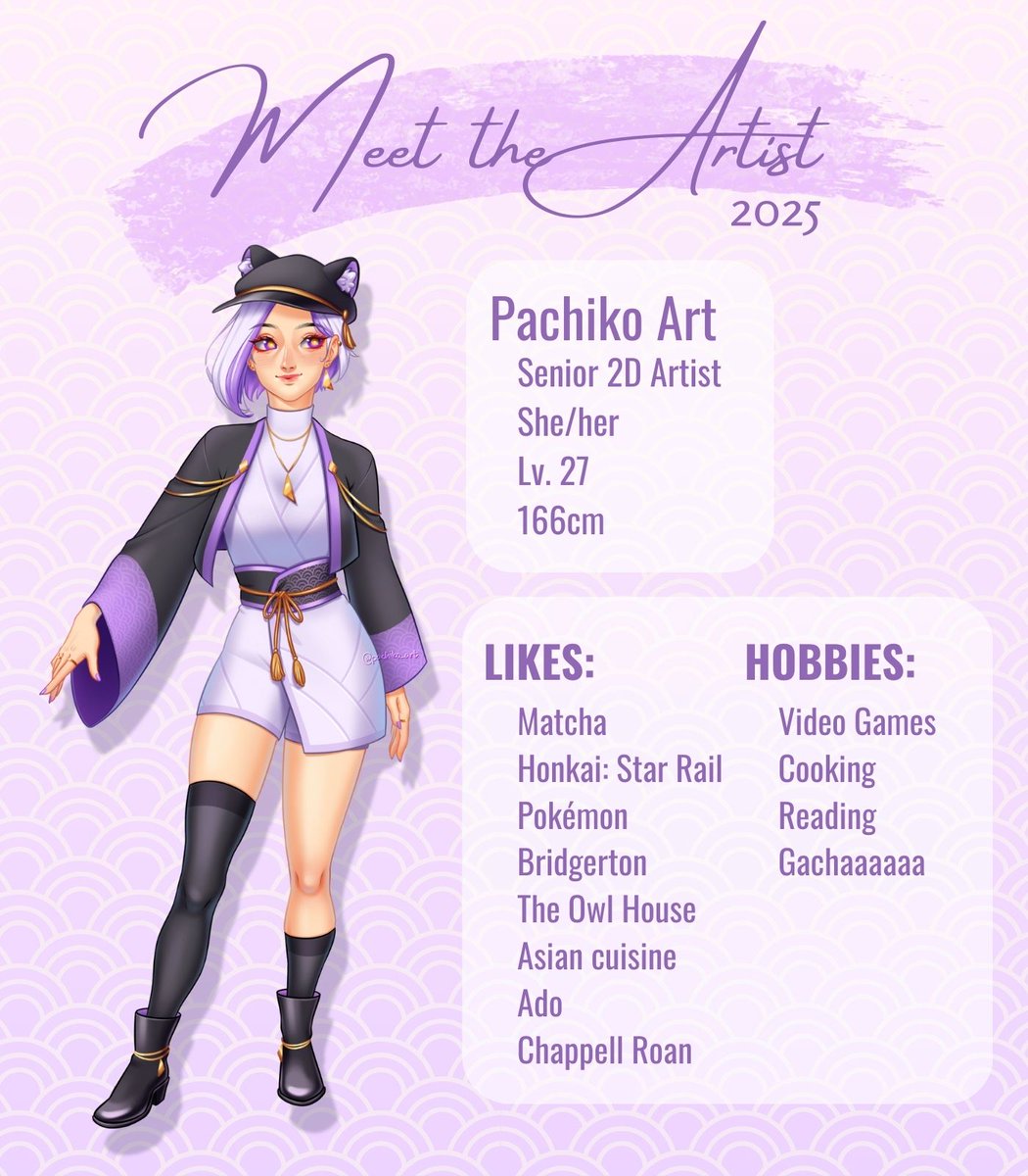 I've always wanted to do a #MeetTheArtist and I also wanted to take this chance re-introduce myself!
Hello, I'm Pachiko and I'm a professional 2D Artist for a mobile game.

#ArtistOnTwitter #artph