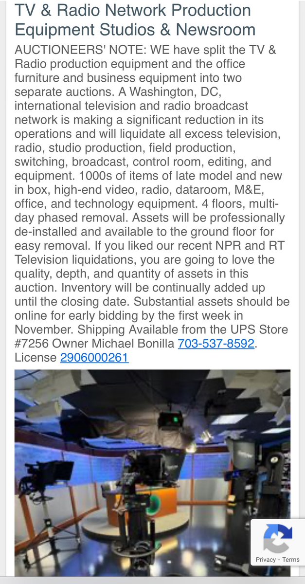 BillMelugin_'s tweet image. NEW: @FoxNews has learned that Radio Free Asia, which gets all of its funding from the U.S. government ($60 million + per year), quietly began auctioning off a huge amount of its taxpayer funded equipment during the government shutdown, some of it for pennies on the dollar. This…