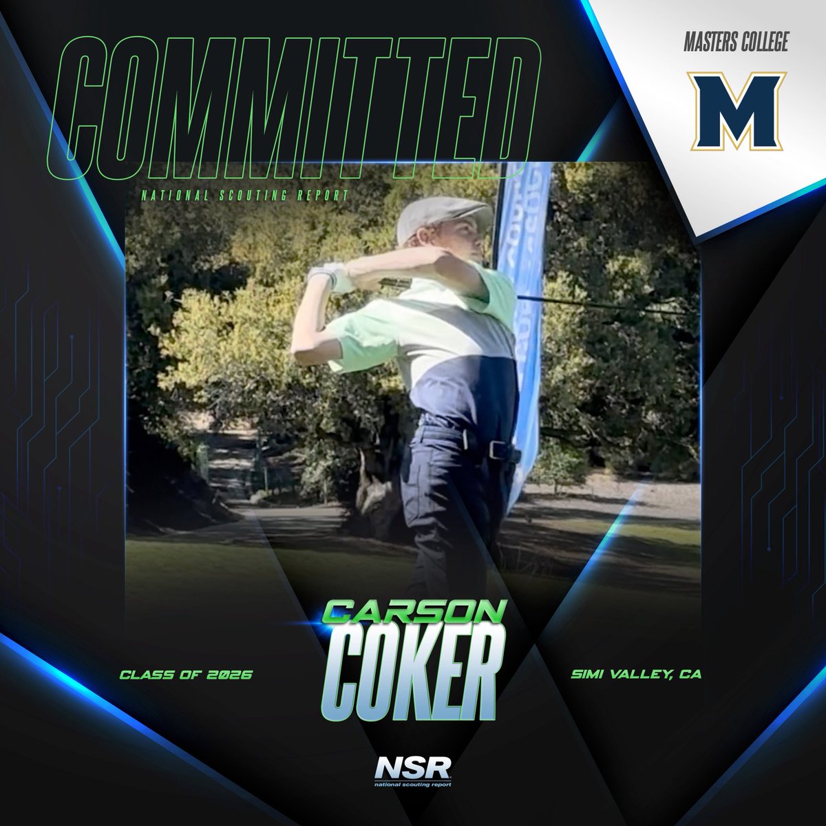 nsrnow's tweet image. 🚨#CommitmentAlert🚨
Congrats to #NSRgolf 2026 grad Carson Coker for committing to Masters College!💪⛳️

👤 Coach Don Silk
#NSRcommit
#NSRCarsonCoker

#NSRcommit #collegerecruiting #success #teamwork #nsrathlete #sports #goals 
#motivation #collegeathlete #nsrnow #committed