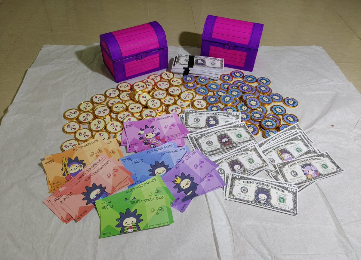 MCryptoCraft's tweet image. Gchog

Finally, my irl $CHOG money is ready to show
Hope you guys like it💜

@ChogNFT
&quot;In Chog We Trust &quot;