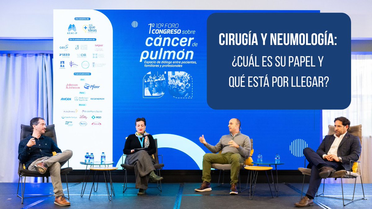 🔵🫁 ¿Te perdiste el 1º Congreso sobre #CáncerdePulmón que organizamos junto a <a href="/FundacionMQI/">Fundación MÁS QUE IDEAS</a>?

➡️ Ya tenemos disponible el vídeo sobre 'Cirugía y neumología: ¿cuál es su papel y qué está por llegar?'

👉 Con el apoyo de <a href="/SeparRespira/">SeparRespira</a> y <a href="/SECTtoracica/">SECT</a>

 ▶️ youtu.be/cETJdqerBqM?si…