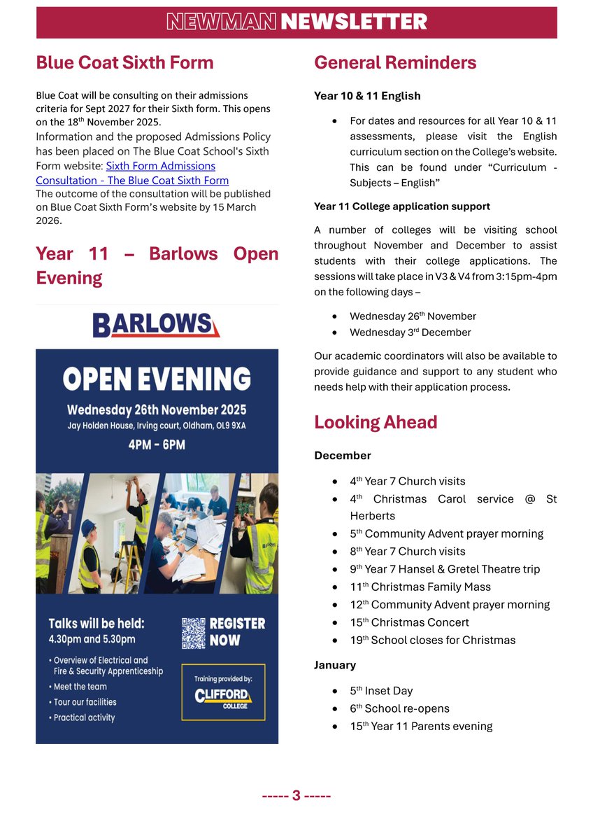 Newman Catholic College tweet media