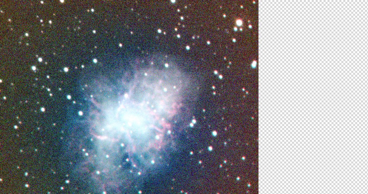 mrpinkgh's tweet photo. Just processed my own RGB astronomy image using the Skynet telescope system!
This image captures crab nebula.
Taken using Skynet for my Astronomy course at Moraine Valley Community College.amazing to see deep-sky objects with my own data. 

#Astronomy #Skynet #MoraineValley https://t.co/n66m3DqMki