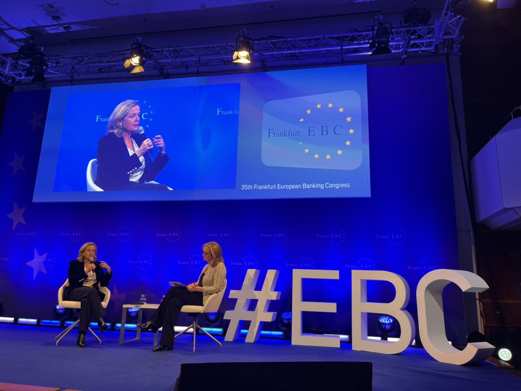 nicolabeerfdp's tweet image. Europe is stronger than often portrayed &amp;amp; has to be even stronger: @NadiaCalvino gave pathway ahead
🔵innovation leadership
🔵bundeling forces
🔵deepening capital market
🔵twin transition
90% of 🇪🇺corporates already invest in transition for more resilience&amp;amp; less cost #EBC