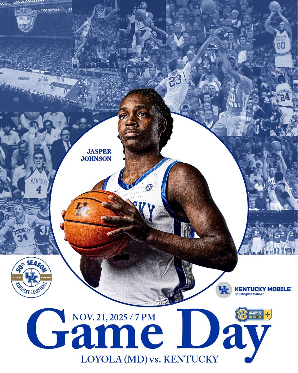 KentuckyMBB's tweet photo. Friday night hoops in @Rupp_Arena.

⏰ - 7 p.m. ET
📺 - @SECNetwork+: https://t.co/wqykEg0nAd
📻 - @UKSportsNetwork: https://t.co/l76Fw7KH0V
📊 - https://t.co/xmZBTpGfP6
📍 - @Rupp_Arena 
🎟️ - https://t.co/1b5Zox1Os8
🗺️ - https://t.co/d8NzCgRdQK
👤 - @BruhJasperJ 
📰 - https://t.co/ng1cp9AS2Y