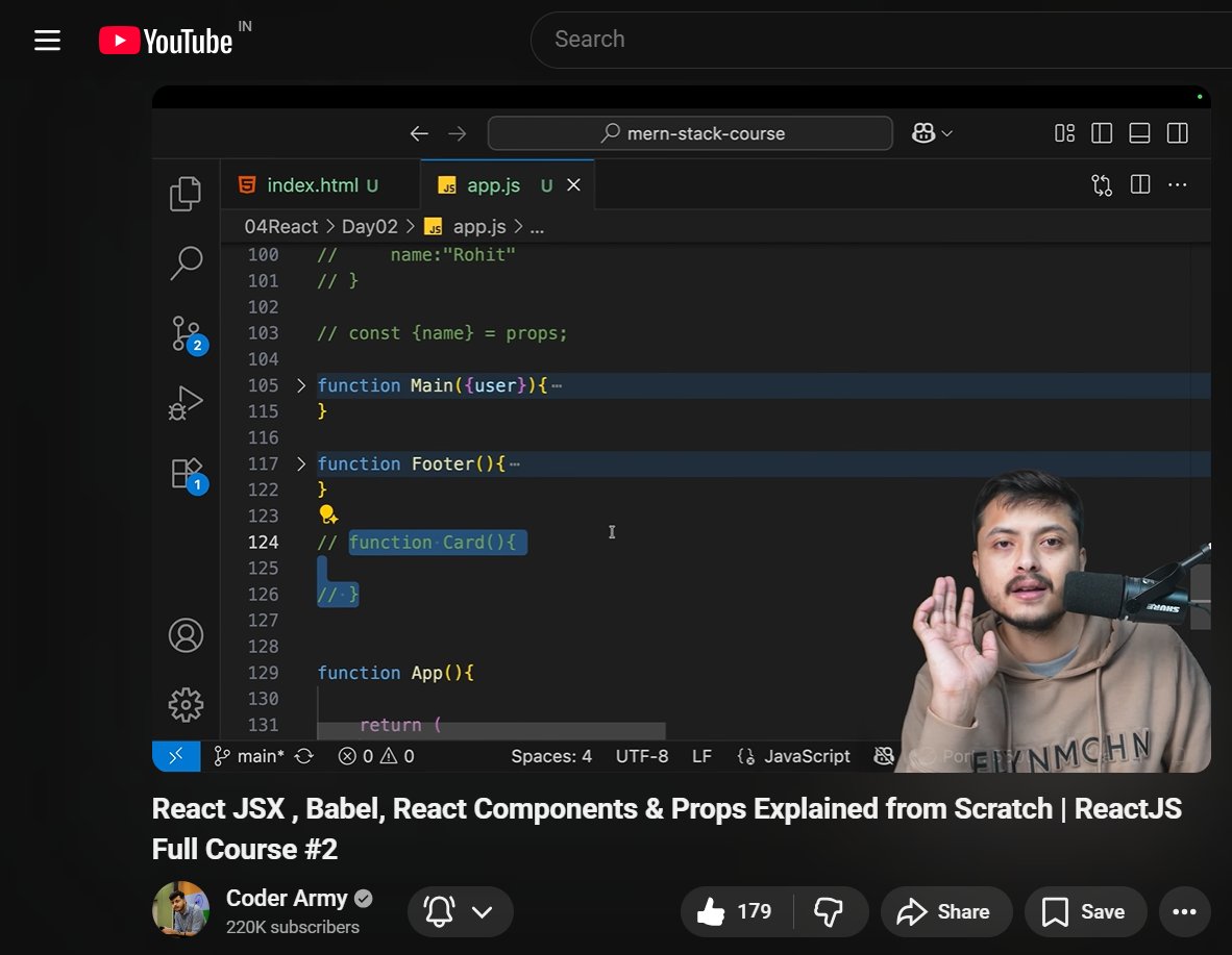 Gaurav27Spark's tweet image. 🧠 Day 39: JSX, Babel &amp;amp; Components ⚛️🚀
✨ JSX isn’t HTML — it just looks like it.
• JSX → JS with cleaner syntax
• Babel → turns JSX → JS
• Components → reusable UI
• Props → pass data 📦
⚛️React is just a JavaScript object behind the scenes.
#ReactJS  @rohit_negi9 💻🔥