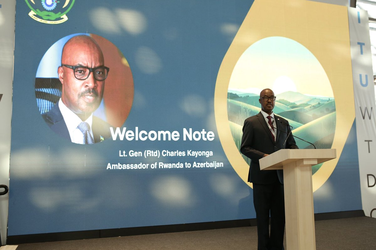RwandaICT's tweet photo. Rwanda has officially announced its candidacy for re election to the ITU Council for the 2027 to 2030 term. The announcement was made by the Minister of State for ICT and Innovation, @yves_Iradukunda , during a special event held on 21 November 2025 in Baku, Azerbaijan, on the sidelines of the ITU World Telecommunication Development Conference 2025.

Rwanda will continue working with the ITU and member states to strengthen digital ecosystems and close the digital divide.