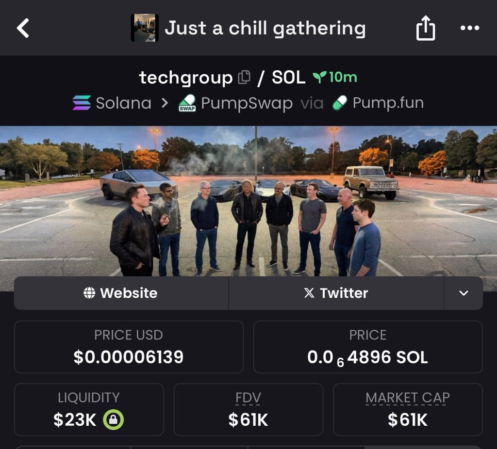 gems_shark's tweet image. Watch your entry on $techgroup
NOTE: high risk gamble

CA, 9tSaEksL2kuDZPjTeU25BcdanCvSTD36WYakgXvtpump