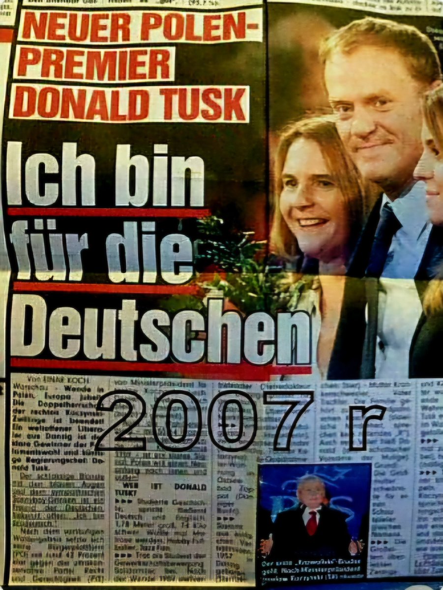 Już 18 lat temu otwarcie deklarował:
"Jestem dla 🇩🇪 Niemiec".
W sumie nic do dzisiaj się nie zmieniło.