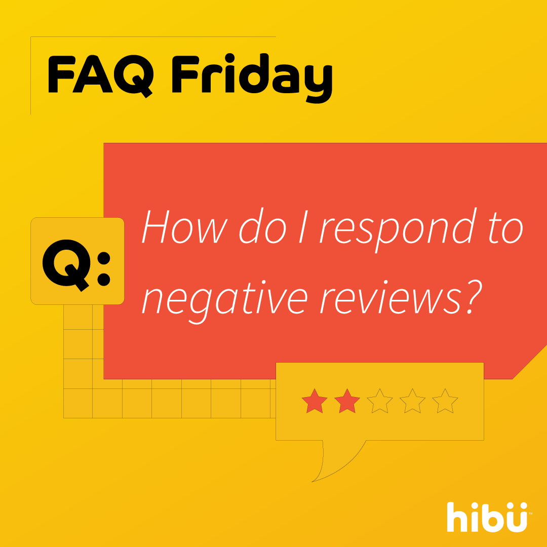 hibuUS's tweet photo. #FridayFAQ: How should you respond to negative reviews?

Check out our tips for turning feedback into a positive reflection of your business: https://t.co/2hQQdpBCUe https://t.co/WsJU6NzVxS