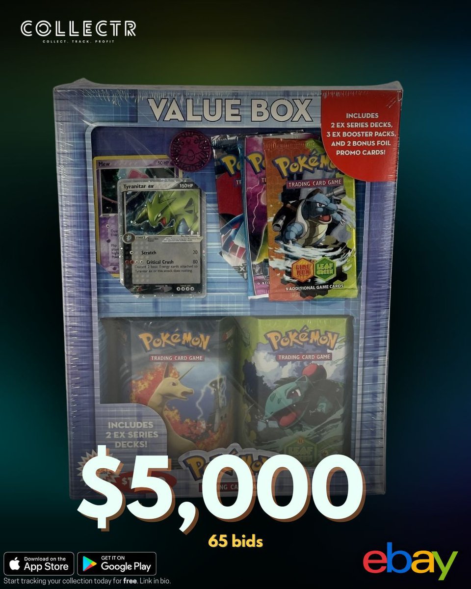 A Rare Piece of 2006 Pokmon History! A rare piece of history, Value Box  from 2006 just sold in auction on eBay for $5,000. This box is packed with  vintage items,