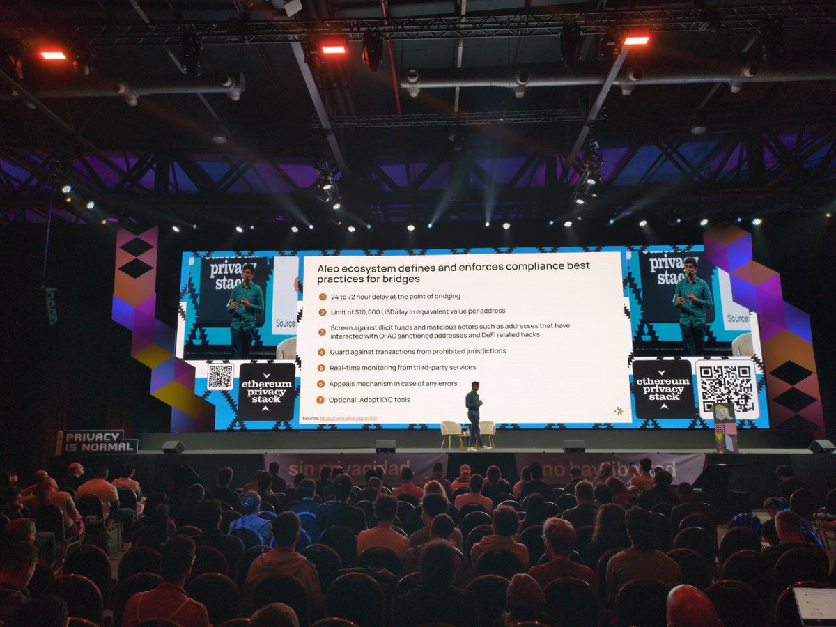 0xPredicate's tweet image. Incredible session to end the week in Buenos Aires.

Compliance + Privacy is possible now with Predicate programmable policy, live with projects like @AleoHQ, @intmaxIO, @aztecnetwork, and more.