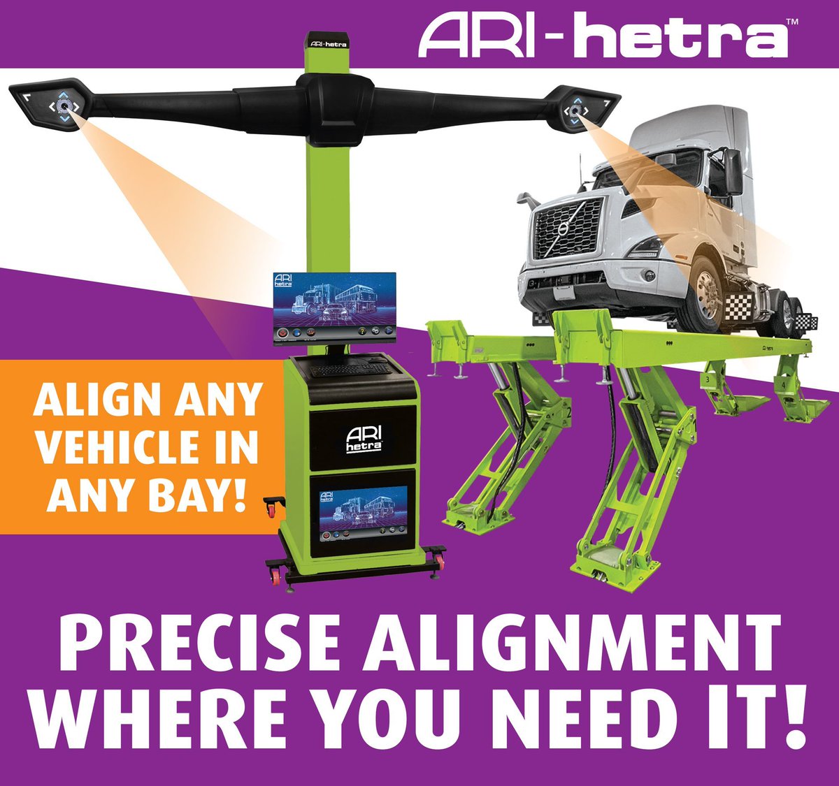 AriHetra's tweet image. Our Mobile Alignment Machine delivers fast 3D imaging anywhere in the shop, even on your lifts. Whether you’re working with mobile lifts, platform lifts, scissor lifts, or an alignment pit, this system keeps vehicles rolling straight and safely.

ari-hetra.link/MobAlign