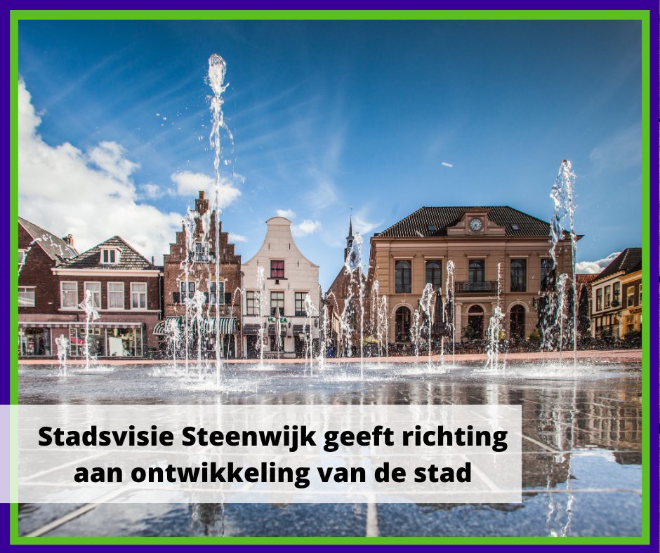 De Stadsvisie Steenwijk laat zien hoe de stad zich richting 2050 gaat ontwikkelen. De afgelopen periode kon iedereen reageren op de conceptversie. Nu wordt de definitieve visie voorgelegd aan de gemeenteraad.

Meer weten? 👉bit.ly/3XJLO1i