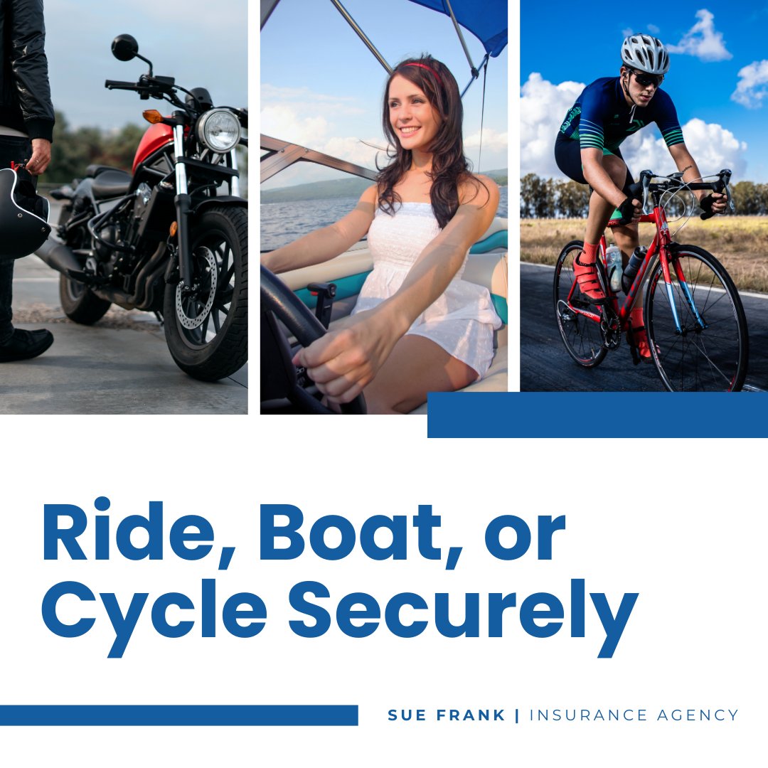 SueFrankIns's tweet image. Ready for adventure—on wheels or water? Get personalized coverage for your motorcycle, boat, or bike, no matter how you ride. #SueFrankInsurance #Raytown