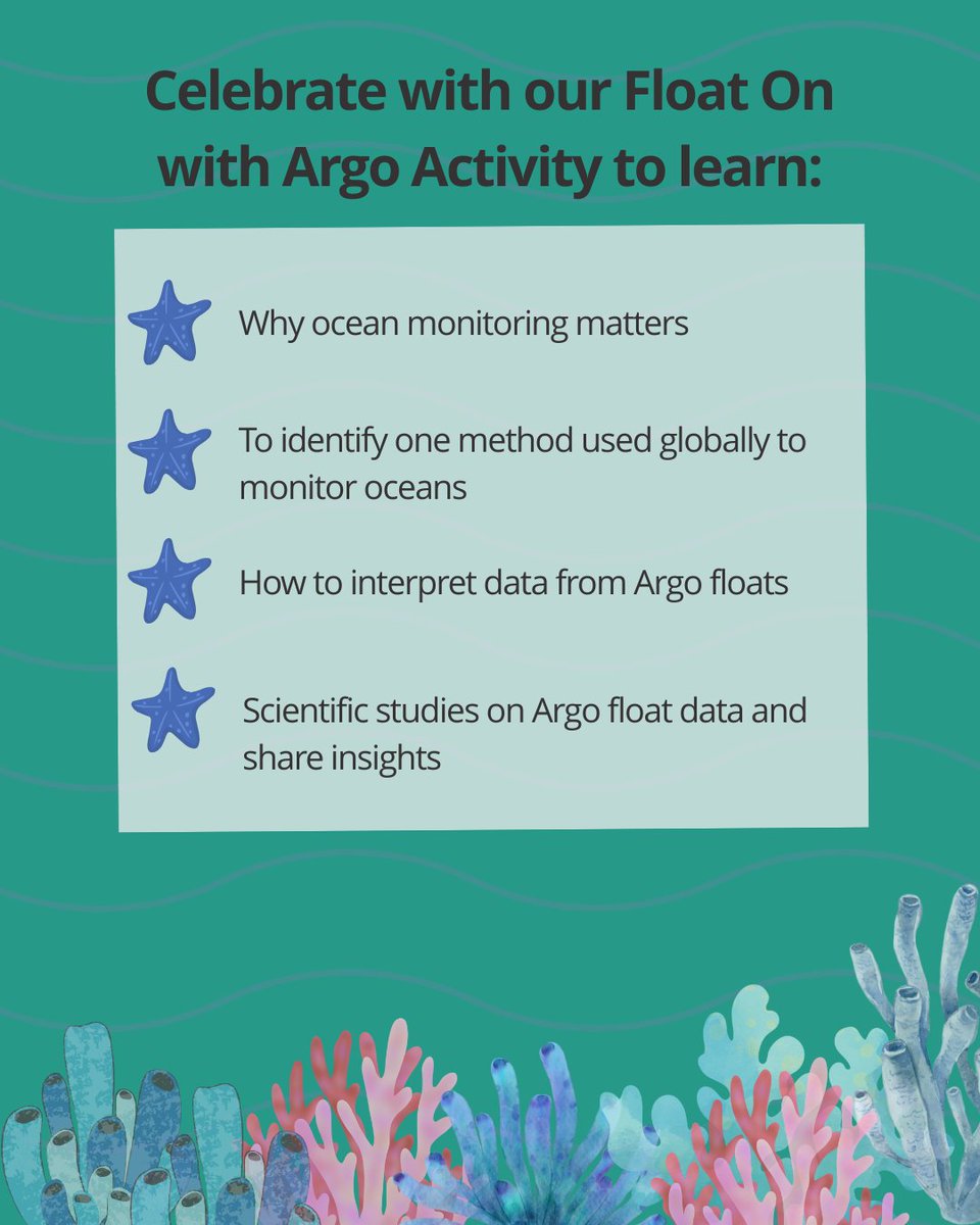 GreenLearning's tweet image. 🐟 Did you know today is World Fisheries Day? Lets help spread awareness of the importance of sustainable fisheries! Try our Float on with Argo activity with your learners and discover the importance of ocean monitoring! 

Click here:programs.greenlearning.ca/course/float-o…