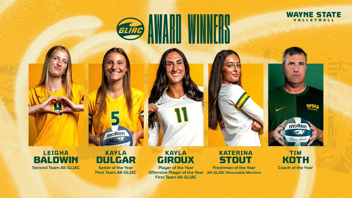 waynestwarriors's tweet image. #WarriorVB:  Five Warriors Garner Volleyball All-GLIAC Recognition; Wayne State Receives Five of Six Major Awards

tinyurl.com/3j5uw8e9

#REPthe313