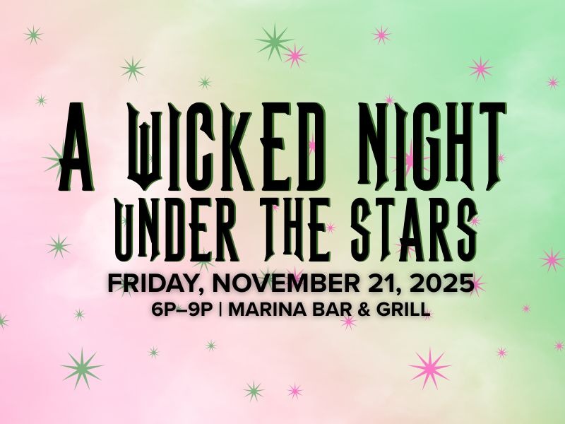 It’s a WICKED kind of movie night. 💚🎬
Grab your crew and meet us at Marina Bar &amp; Grill tonight!