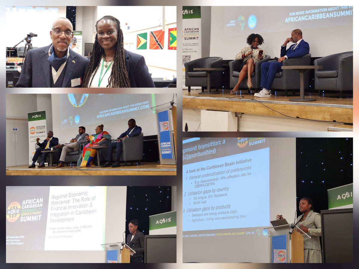D1 at the African Caribbean Sustainability &amp; Investment Summit was powerful and energising. From insightful discussions on financial innovation to meaningful connections across the diaspora, setting the tone for #CIF2026 🌍🤝🌱
#ACSIS2025 #AfricaCaribbean