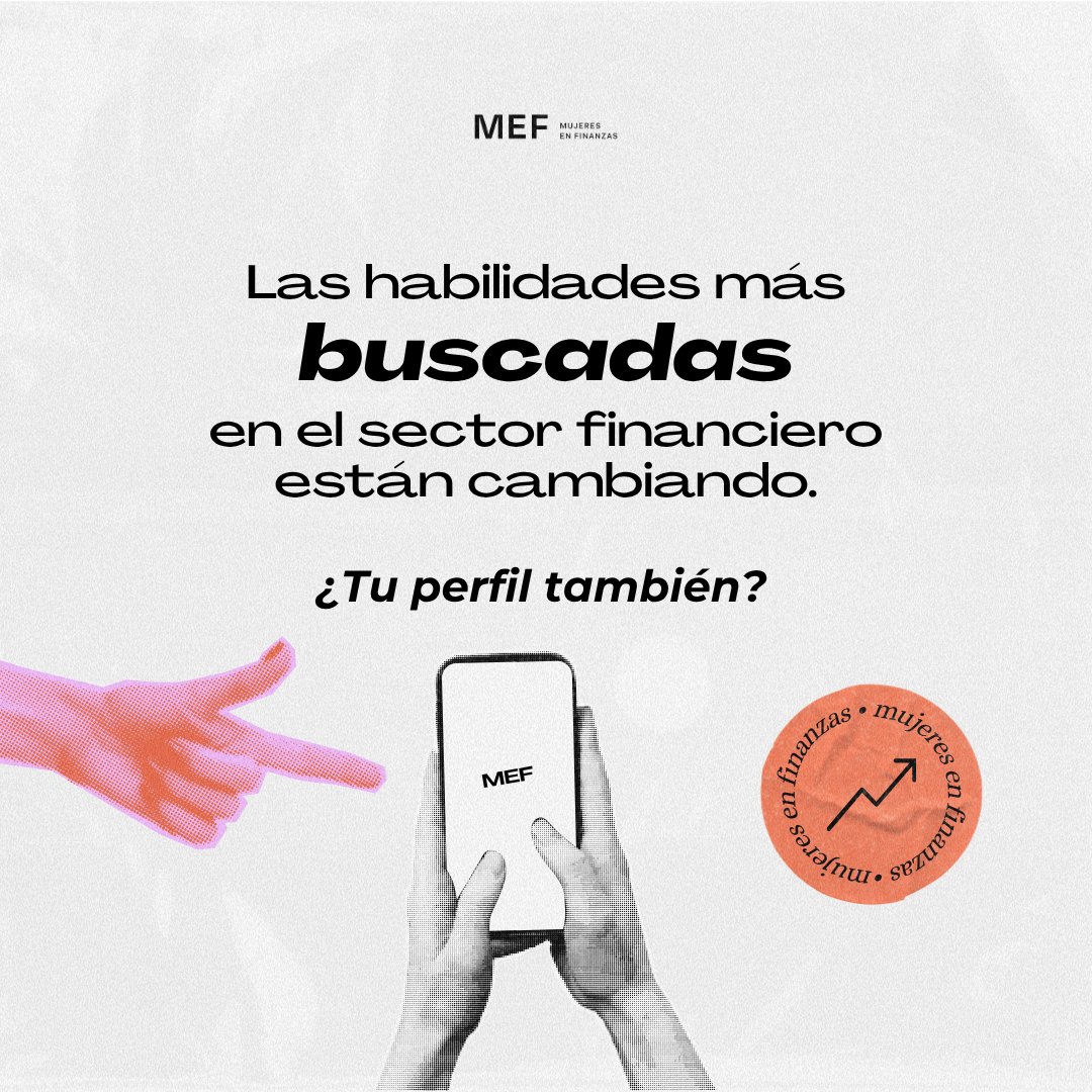 MEF_Mx's tweet photo. Las habilidades más buscadas en finanzas están cambiando: datos, riesgos, ESG, estrategia y liderazgo colaborativo. En MEF conectamos talento femenino con oportunidades reales. Únete a nuestra comunidad digital: https://t.co/qfFt1lGjHU

#MujeresEnFinanzas #LiderazgoFemenino https://t.co/tQhnY8YIqZ