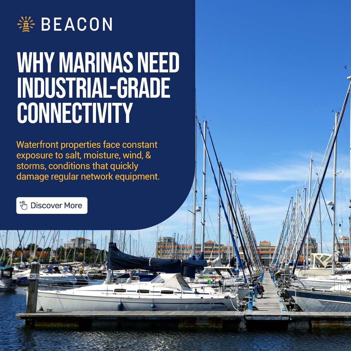 beaconwifi's tweet image. Waterfront properties operate in some of the most challenging environments for technology.

📞 Schedule a consultation
🌐 beaconwifi.com | beaconservices.io

#BeaconServices #BeaconWifi #MarinaWifiSolutions #WaterfrontConnectivity #OutdoorWifiNetwork