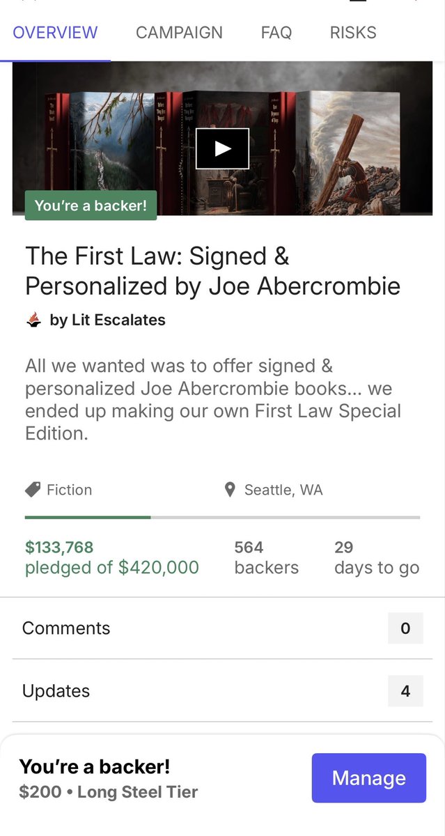 SJBS_John's tweet image. Backed! Cannot wait to have these bad boys on my shelf! @LordGrimdark  #FirstLaw @Litescalates