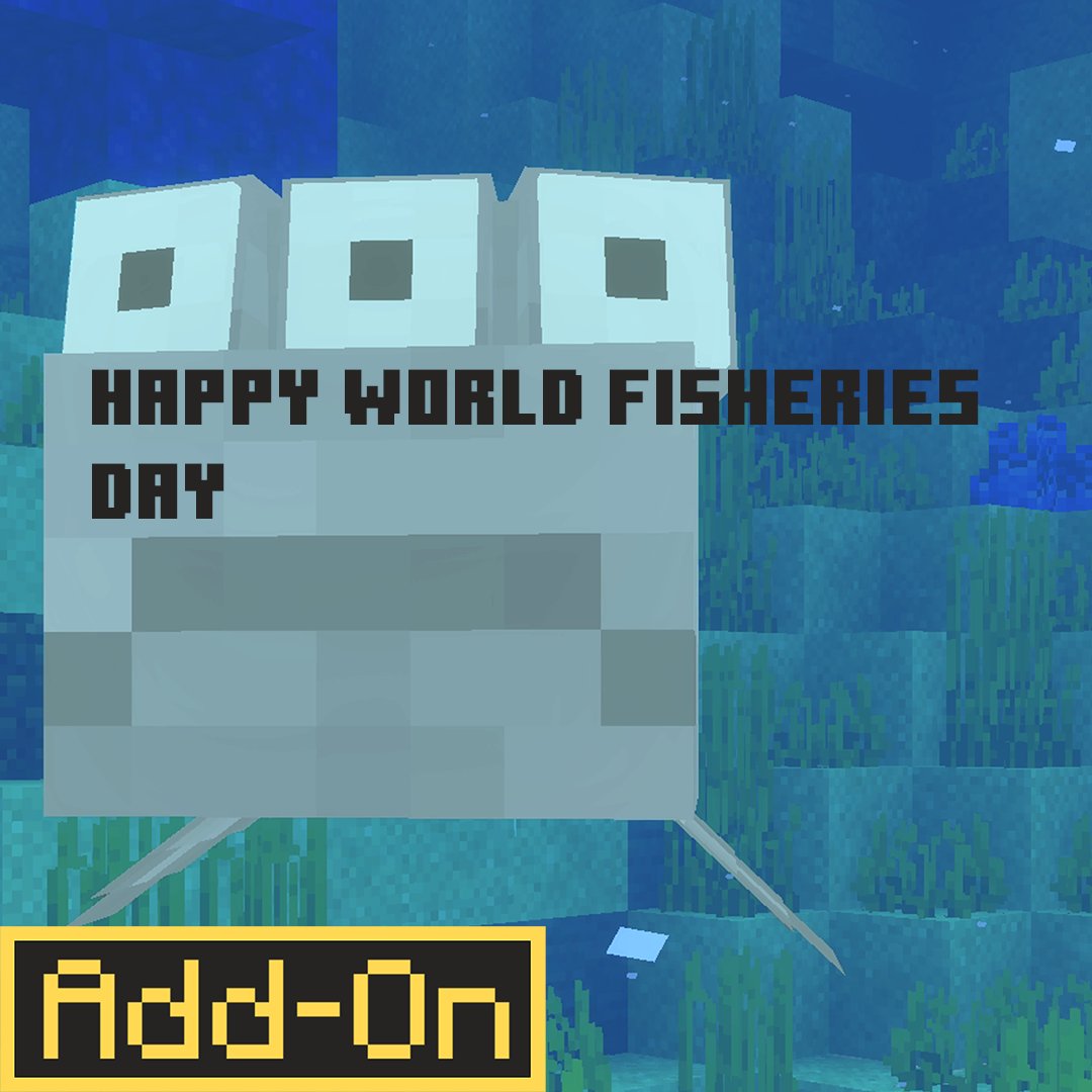 We're celebrating World Fisheries Day with the Friendly Fishing Add-On!

🐟 Play now and enjoy brand new fishing mechanics and sea life while supporting Conservation International: minecraft.net/en-us/marketpl…