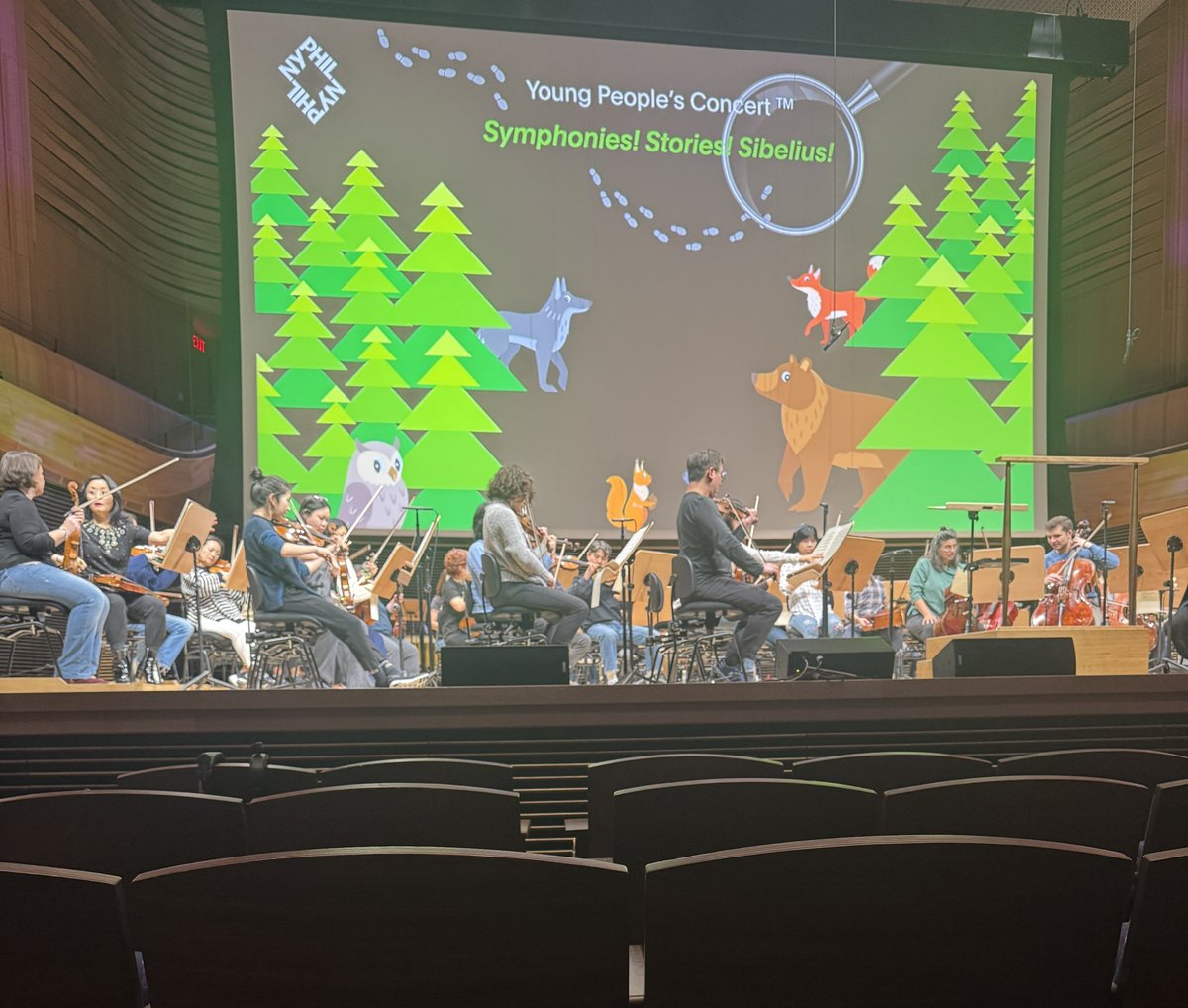 Dress rehearsal with the NY Phil this morning — YPC tomorrow.

I spoke with <a href="/Secondst/">Judlyne Lilly Gibson</a> about the history of the Young People’s Concerts and how I ended up writing this year’s program.

Backstory here: secondstreetdreams.com/the-sbi-at-the… 🎧🔍

#NYPhil #YPC