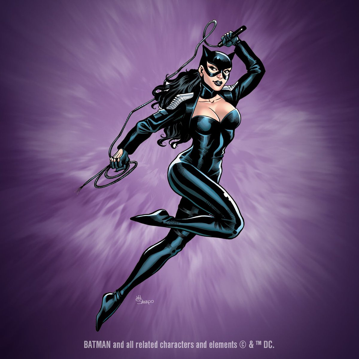 BatcatPosts's tweet image. We got a Catwoman &apos;Splat&apos; hair color collectible kit (black/purple) 😆