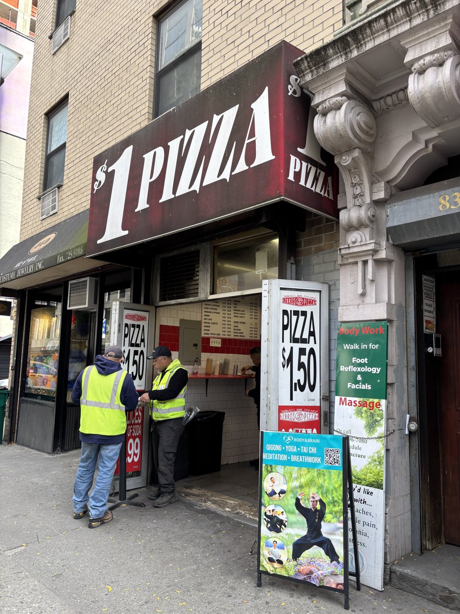 NYC where $1 pizza costs $1.50
