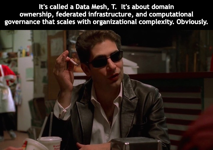 query_ai's tweet image. Security Data Mesh, CSMA, Data Fabric, Decentralized, Decoupled, Disaggregated... the weather is getting colder but that doesn&apos;t mean we need more word soup 🍲

Let&apos;s talk about what it all actually meeaanss: hubs.li/Q03VqFYd0

#CSMA #SecurityDataMesh #DataMesh #DataFabric