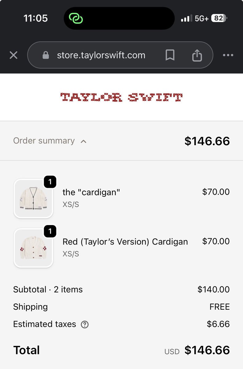 h_gardn's tweet photo. @tswiftstorenews THIS IS BECAUSE OF YOU GUYS!!! THANK YOU SO MUCH!!!!!! https://t.co/rw8wyAM6ZK